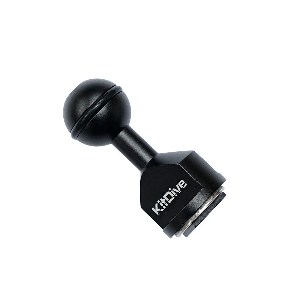 2.5"/6.9cm Cold shoe - 1" ball adapter - Image 2