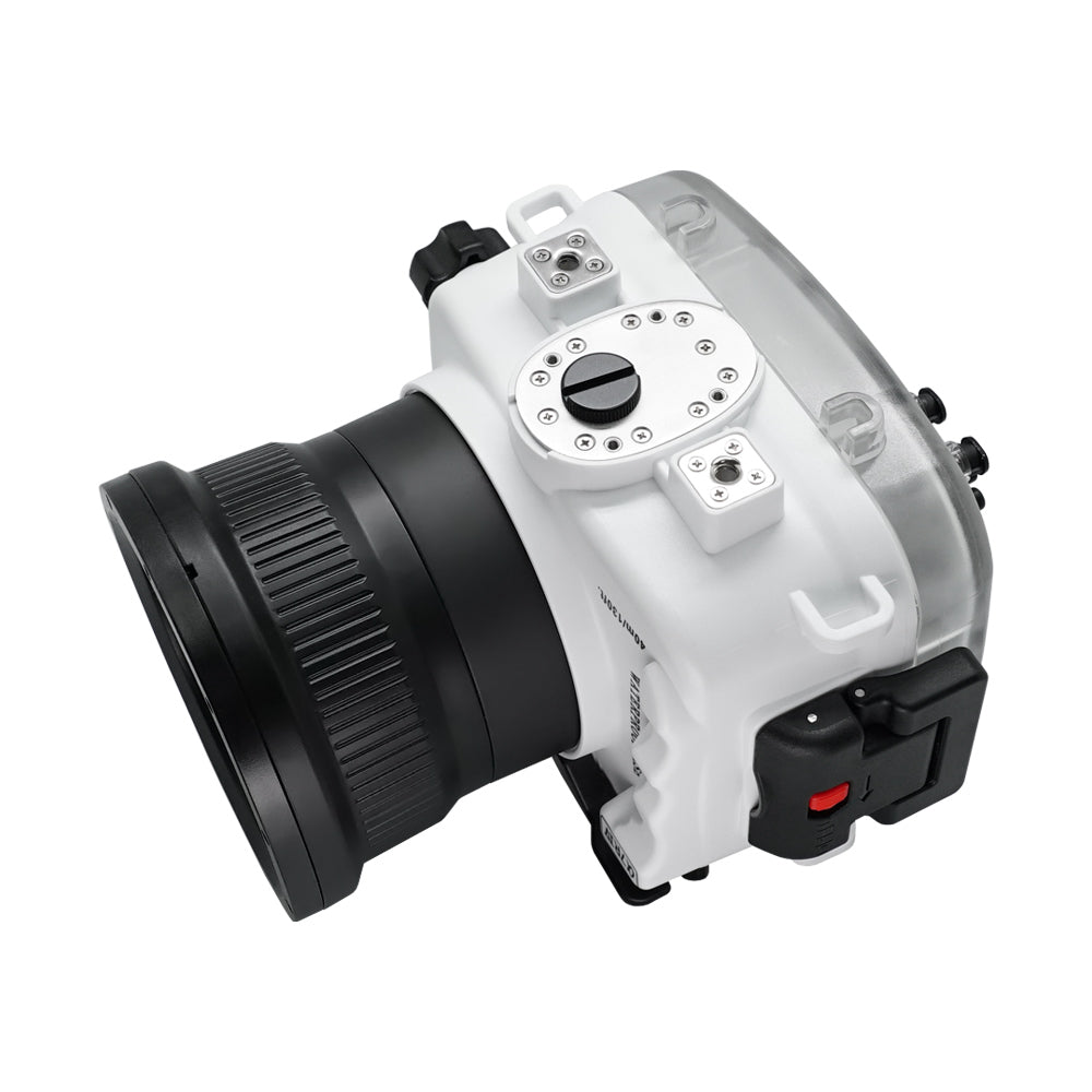 Sony A7R IV 40M/130FT UW camera housing kit with 6" Dome port V.7 (and standard port).White - Image 6