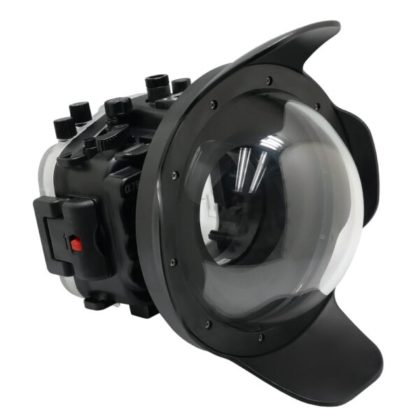 Sony A7R IV PRO 40M/130FT UW camera housing kit with 8" Dome port V.1 (and standard port).Black