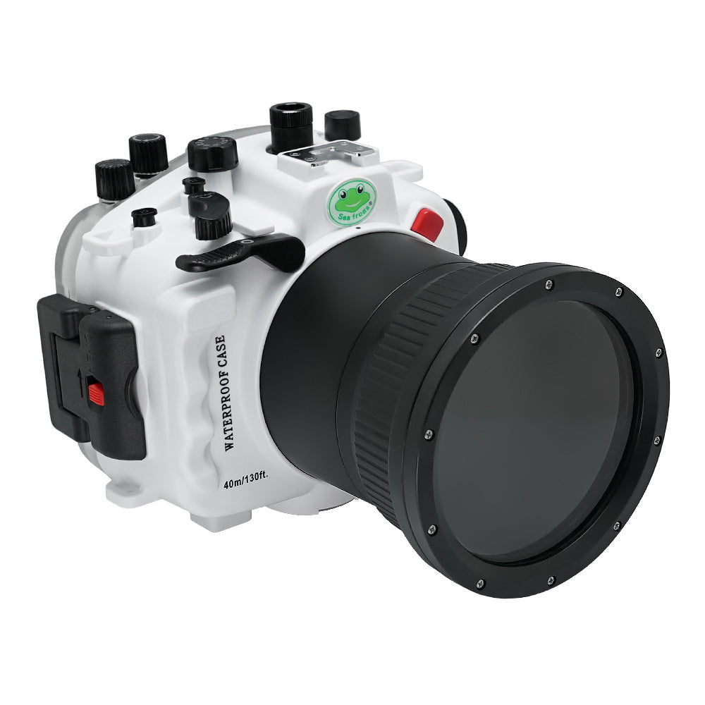 Sony A9 II FE16-35mm F2.8 GM (zoom gear included) UW camera housing kit with 6" Dome port V.2 (Including standard port).White - Image 2