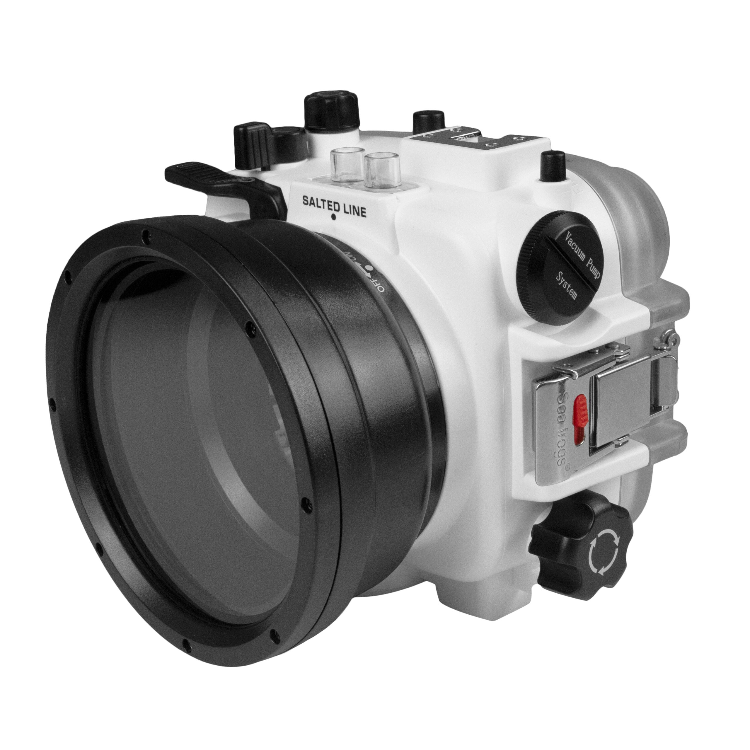 60M/195FT Waterproof housing for Sony RX1xx series Salted Line with 6" Dry Dome Port (White) - Image 2