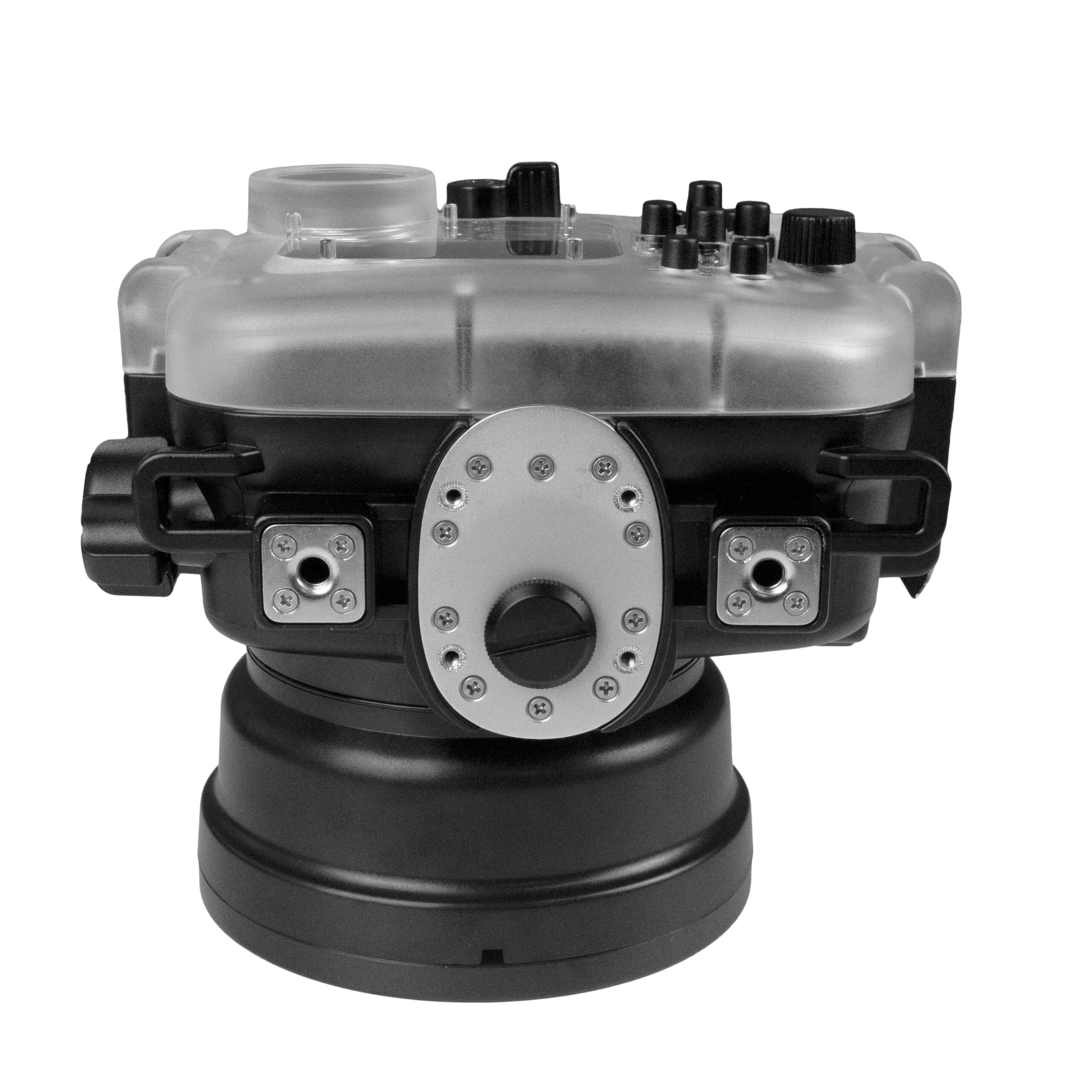 60M/195FT Waterproof housing for Sony RX1xx series Salted Line with Shutter grip (Black) - Image 4
