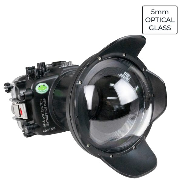 Sea Frogs Sony A7C II / A7CR FE16-35mm F2.8 GM (zoom gear included) UW camera housing kit with 6" optical Glass Dome port V.2