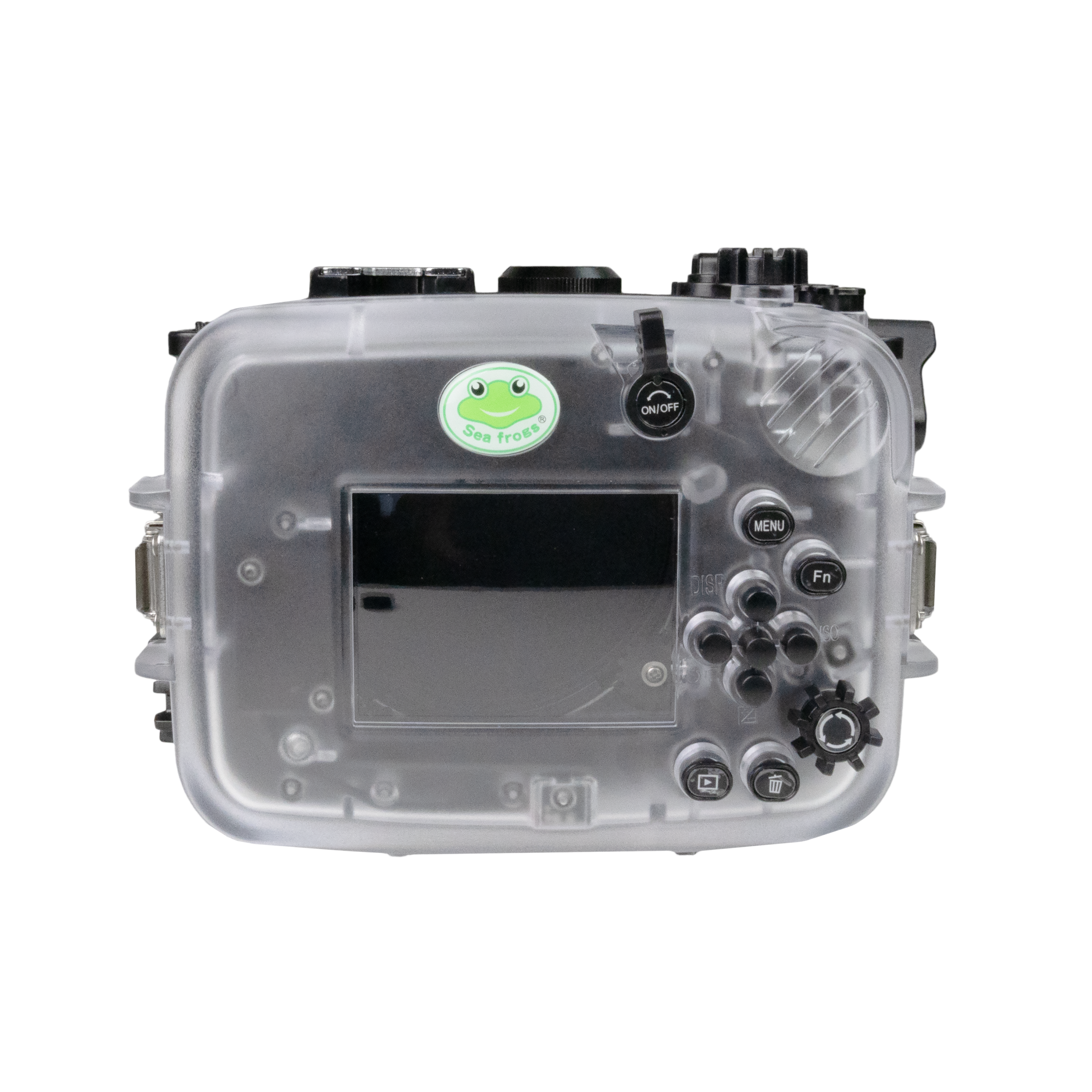 Sea Frogs Sony ZV-E10 40M/130FT Underwater camera housing with 6" Glass Flat long port for SONY FE 24-70mm F2.8 GM. - Image 2