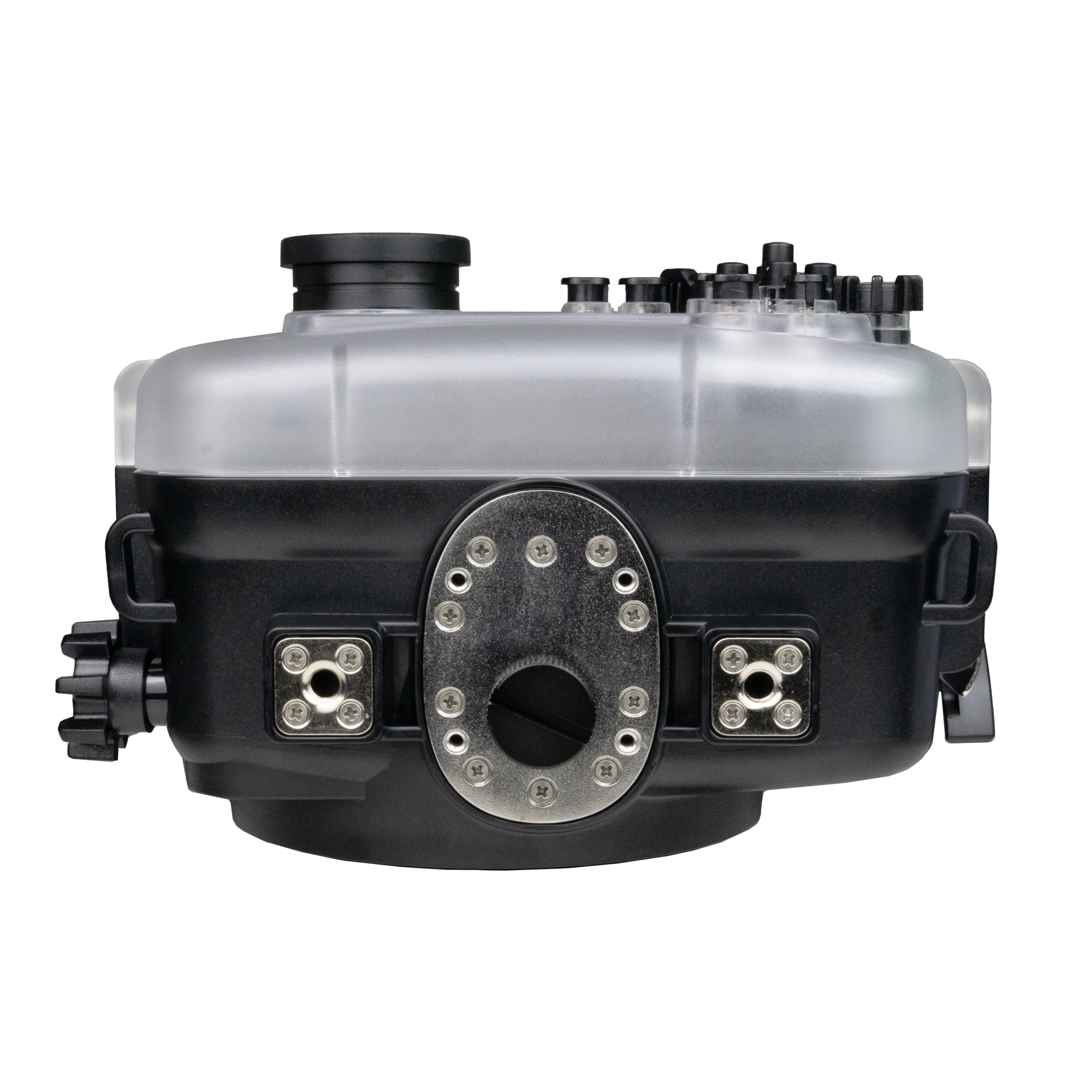 Sony A6600 40M/130FT Underwater camera housing with 4" Glass flat port for Sigma 18-50mm F2.8 DC DN (zoom gear included) - Image 4