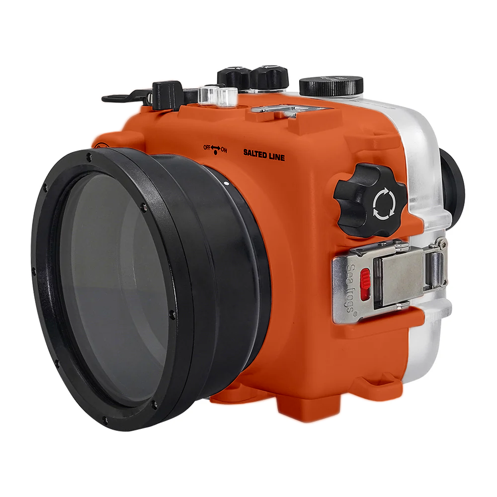 SeaFrogs UW housing for Sony A6xxx series Salted Line with 67mm threaded short / Macro port (Orange) / GEN 3 - Image 2