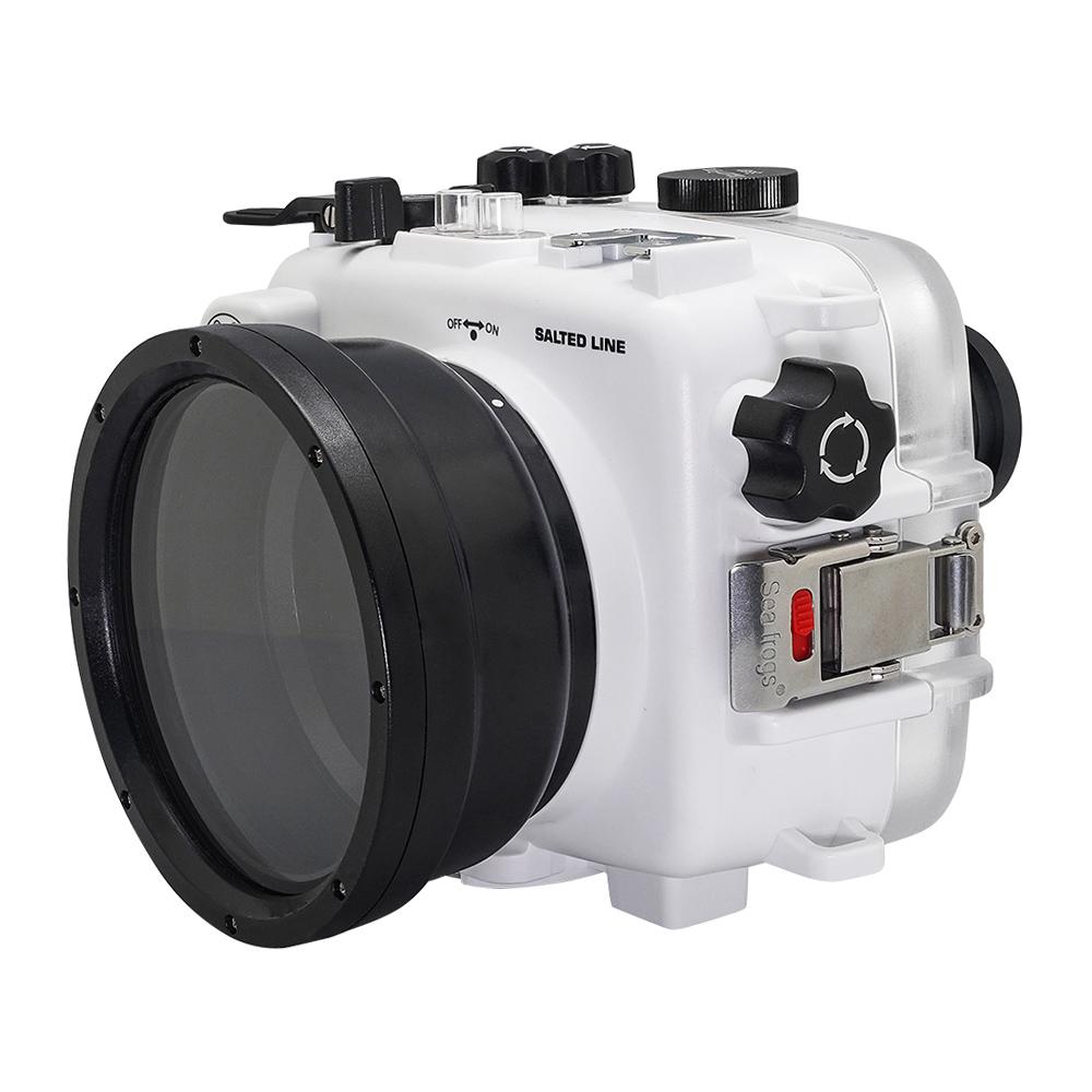 SeaFrogs UW housing for Sony A6xxx series Salted Line with Aluminium Shutter Grip & 6" Dry dome port (White) / GEN 3 - Image 6