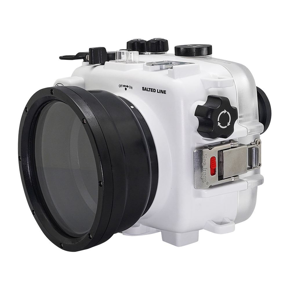 SeaFrogs UW housing for Sony A6xxx series Salted Line with Aluminium Shutter Grip & 4" Dry Dome Port (White) / GEN 3 - Image 5