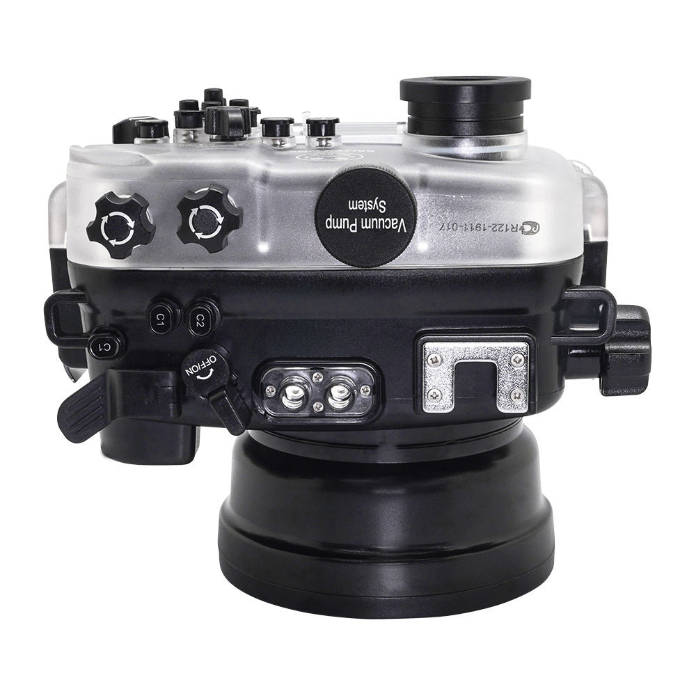 SeaFrogs UW housing for Sony A6xxx series Salted Line with Aluminium Shutter Grip & 6" Optical Glass Dry dome port (Black) / GEN 3 - Image 5