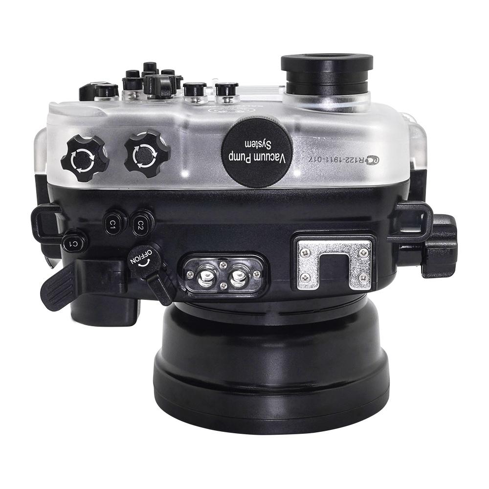 SeaFrogs UW housing for Sony A6xxx series Salted Line with Aluminium Shutter Grip & 6" Dry dome port (Black) / GEN 3 - Image 5