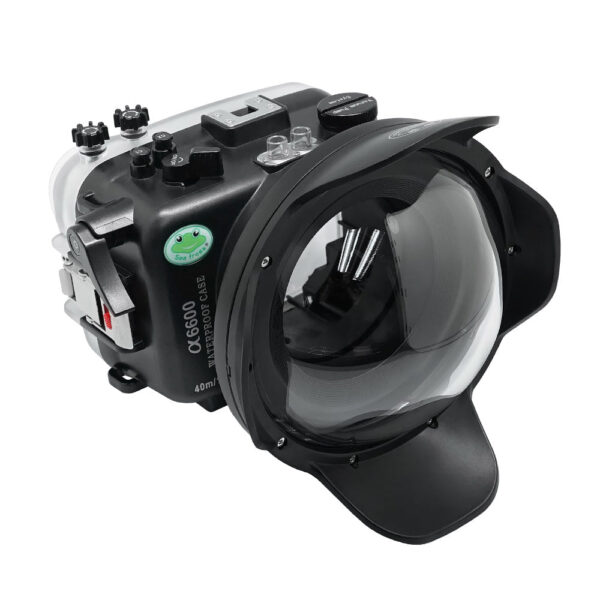 Sony A6600 SeaFrogs 40M/130FT UW housing with 6" Dome port V.7 for Sigma 18-50mm F2.8 DC DN (zoom gear included)