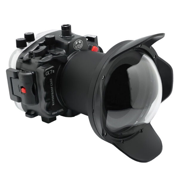 Sony A7 II NG V.2 Series FE16-35mm F2.8 GM (zoom gear included) UW camera housing kit with 6" Dome port V2 (Including standard port). Black