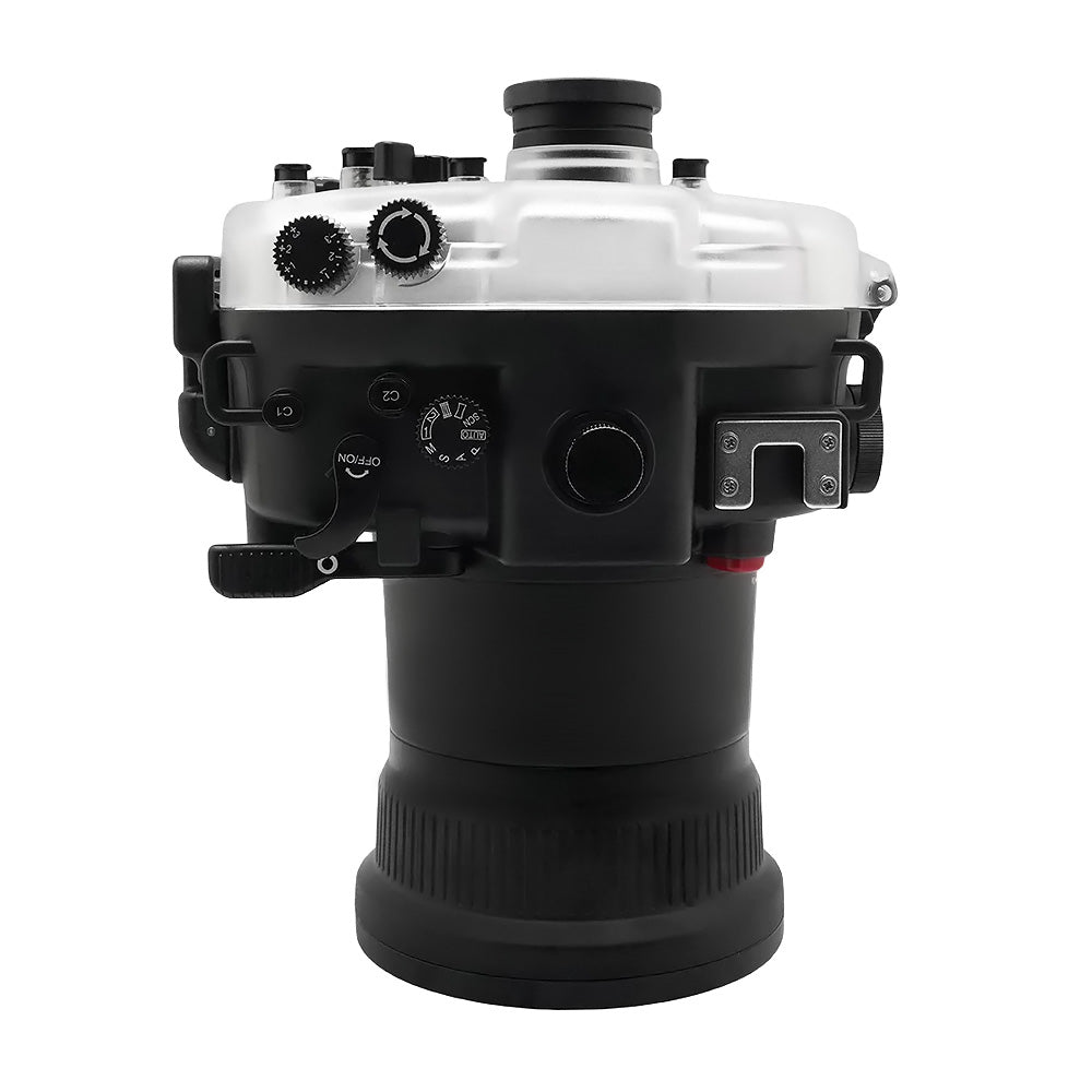 Sony A7 II NG V.2 Series 40M/130FT Underwater camera housing with Aluminium Shutter Grip (Long port) Black - Image 4
