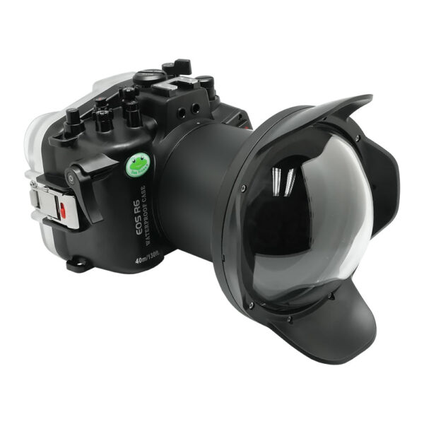 SeaFrogs 40m/130ft Underwater camera housing for Canon EOS R6 with 6" Dry Dome Port V.2
