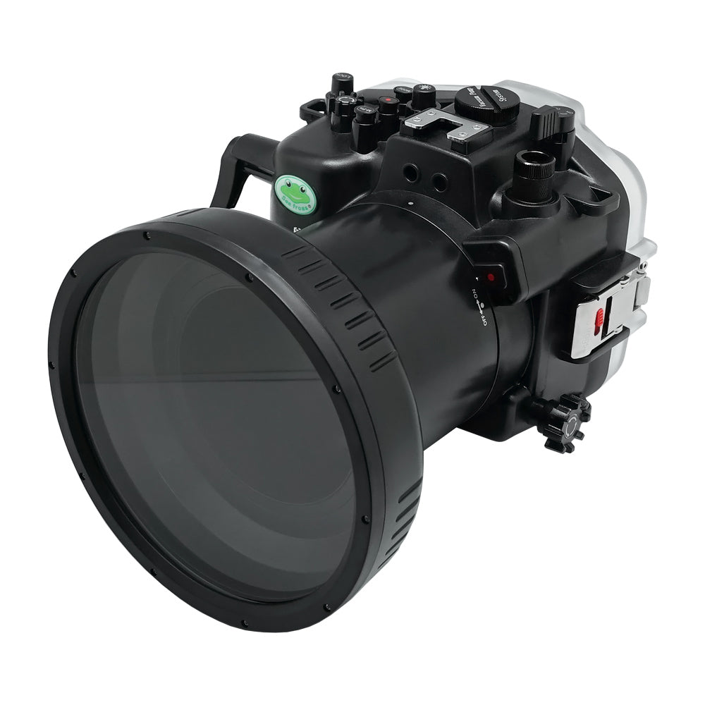 SeaFrogs 40m/130ft Underwater camera housing for Canon EOS R5 with Flat Long Port - Image 2