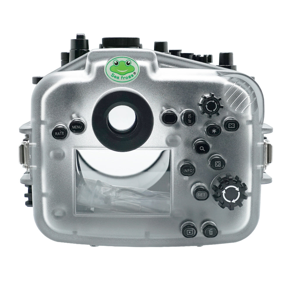 SeaFrogs 40m/130ft Underwater camera housing for Canon EOS R5 with Flat Long Port - Image 3