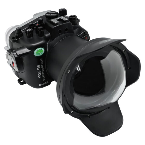 SeaFrogs 40m/130ft Underwater camera housing for Canon EOS R5 with 6" Dry Dome Port V.2