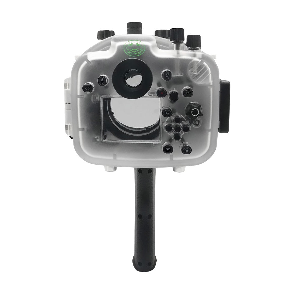 Sony A9 PRO V.3 Series 40M/130FT Underwater camera housing with shutter grip (Standard port) Zoom ring for FE16-35 F4 included.White - Image 3
