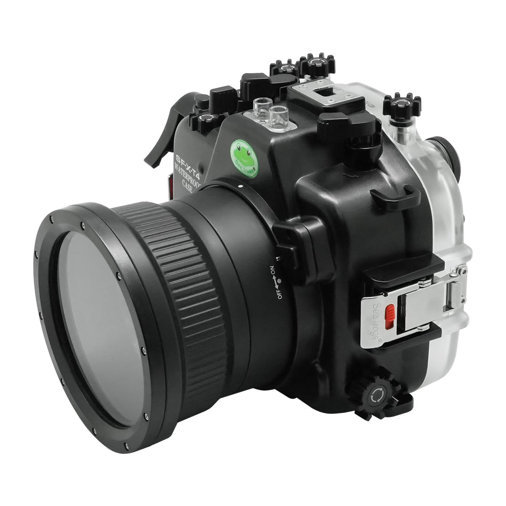 Fujifilm X-T4 40M/130FT Underwater camera housing with glass 4" Flat Port. XF 56mm - Image 2
