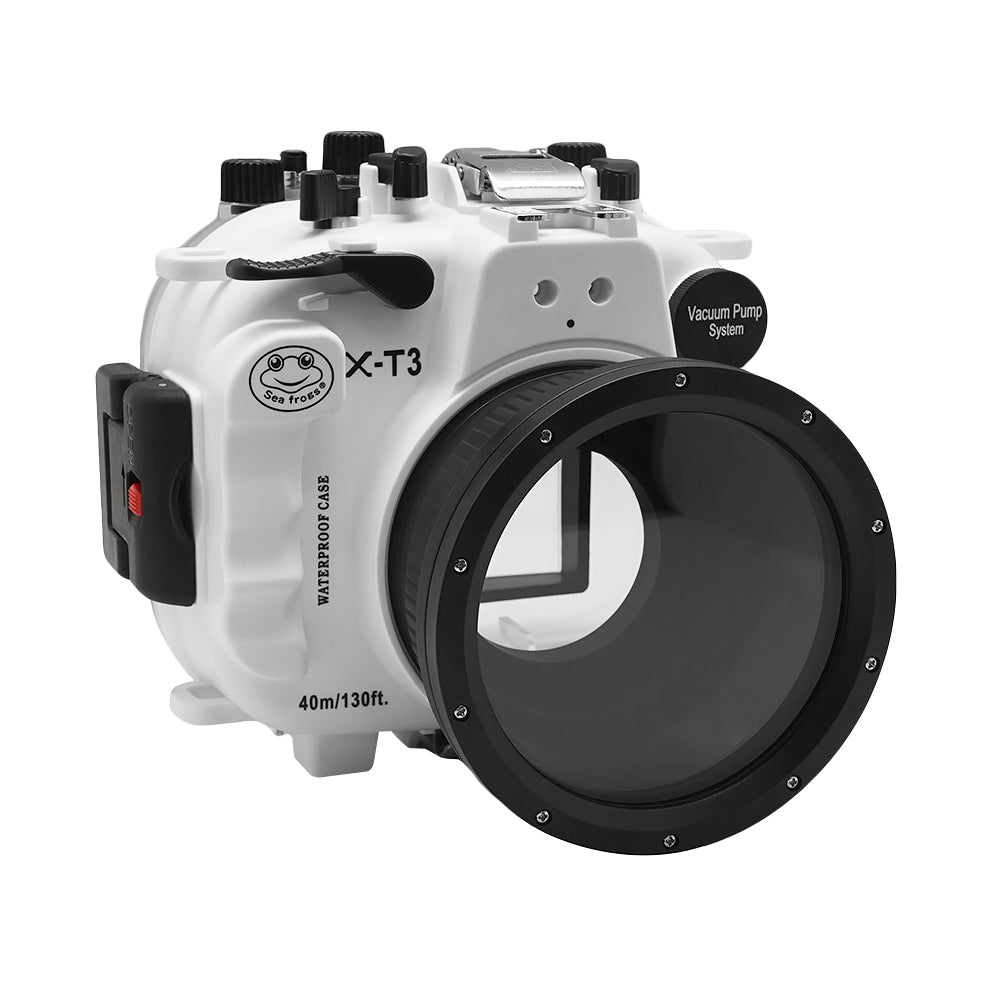 Fujifilm X-T3 40M/130FT Underwater camera housing kit with SeaFrogs Dry dome port V.1 (White) - Image 4