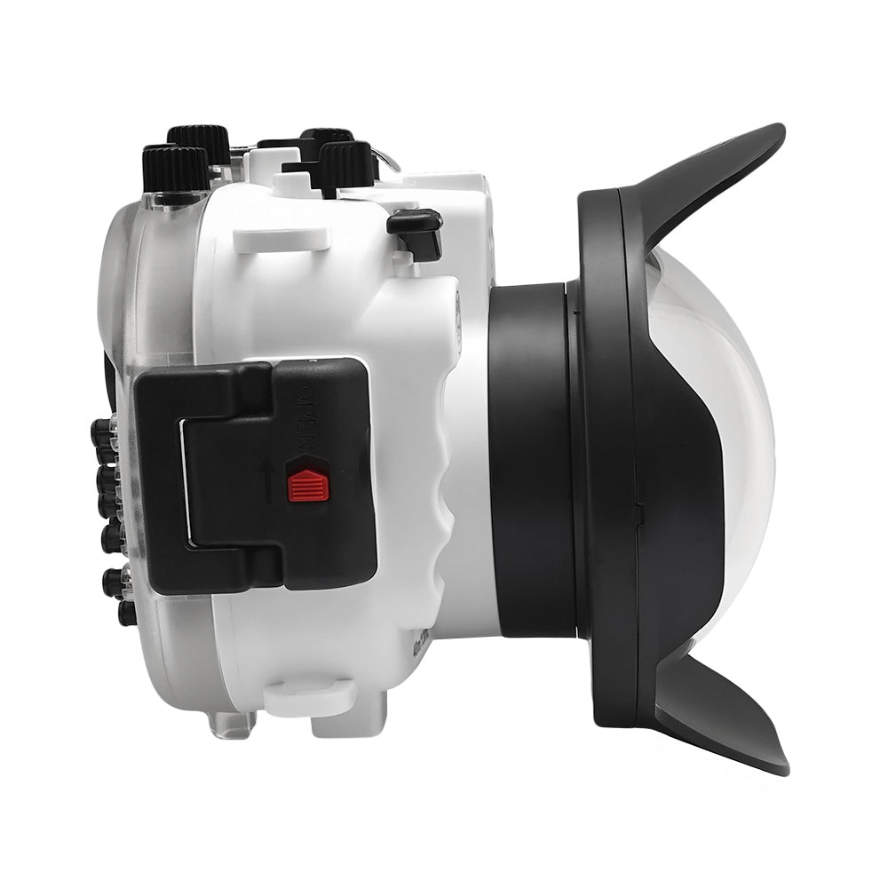Fujifilm X-T3 40M/130FT Underwater camera housing kit with SeaFrogs Dry dome port V.1 (White) - Image 2