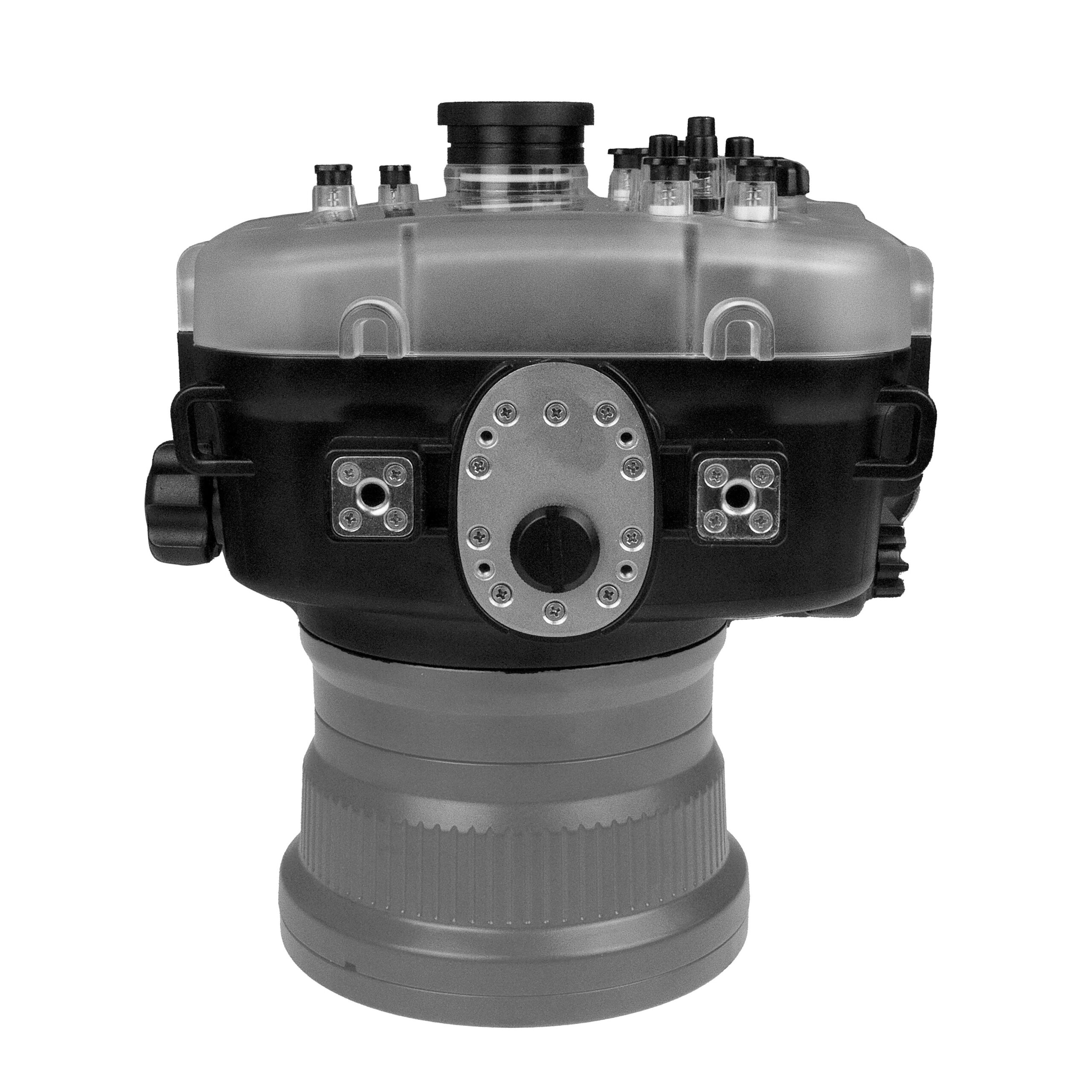 Sea Frogs Salted Line Series Sony A1 40M/130FT Waterproof camera housing with 6" Dome Port V.1. Black - Image 3