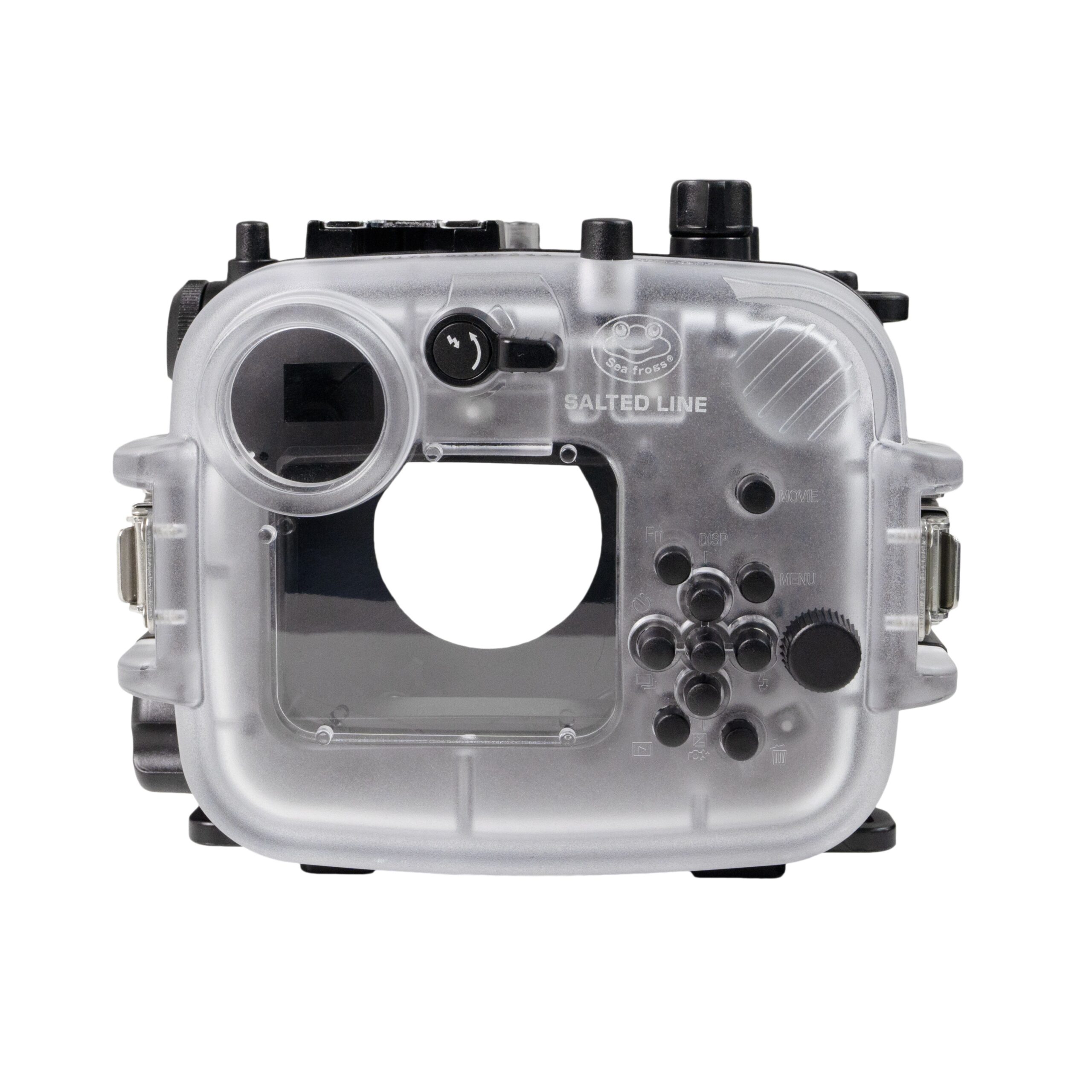 60M/195FT Waterproof housing for Sony RX1xx series Salted Line with Shutter grip & 4" Dry Dome Port (Black) - Image 8
