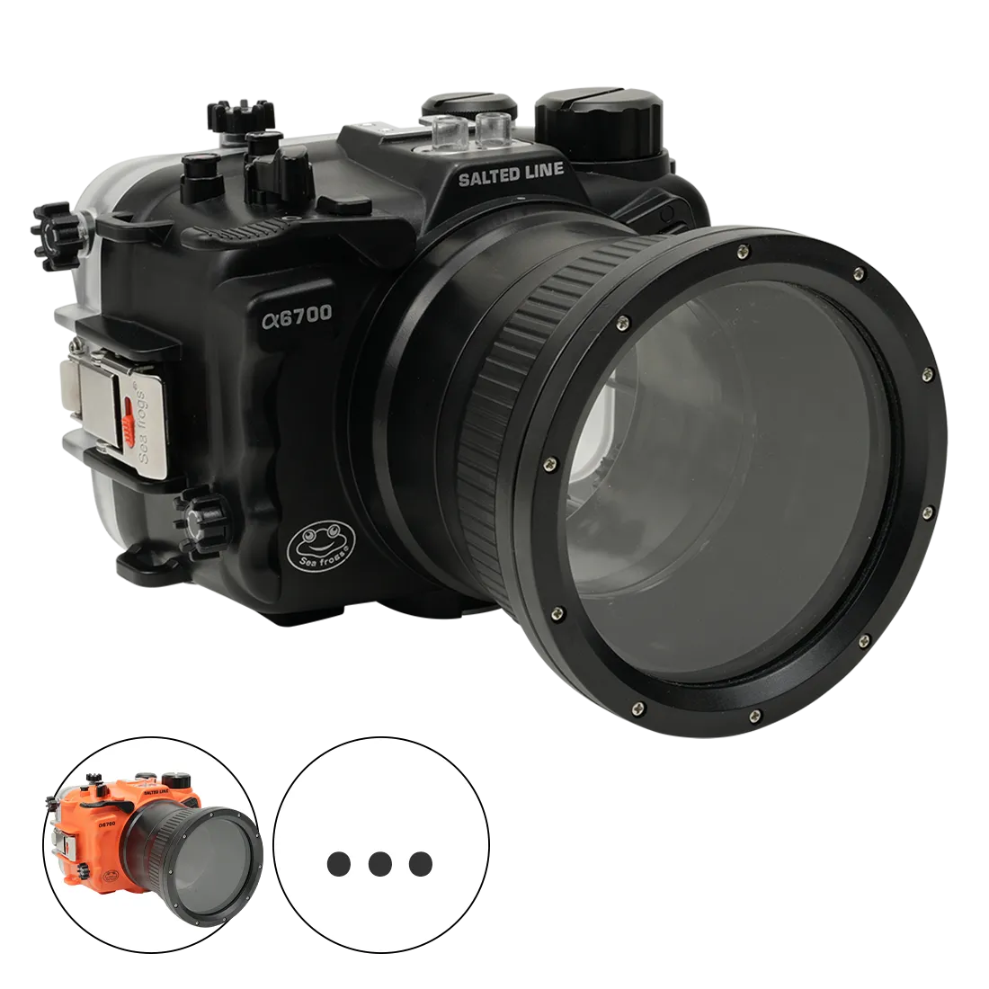 Salted Line Sea Frogs Underwater Camera Housing for Sony A6700 with 4'' Glass Flat Port - Image 5