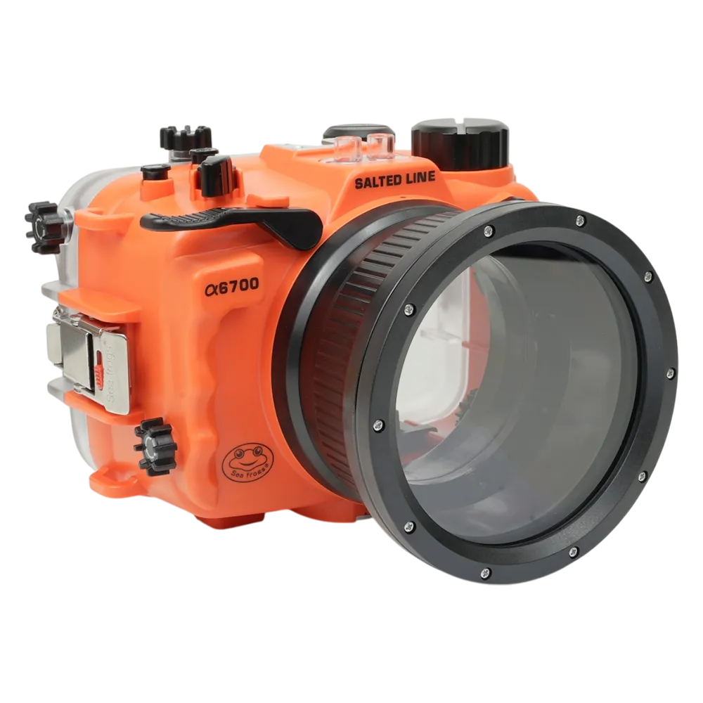 Salted Line Sea Frogs Underwater Camera Housing for Sony A6700 with 4'' Glass Flat Port - Image 4