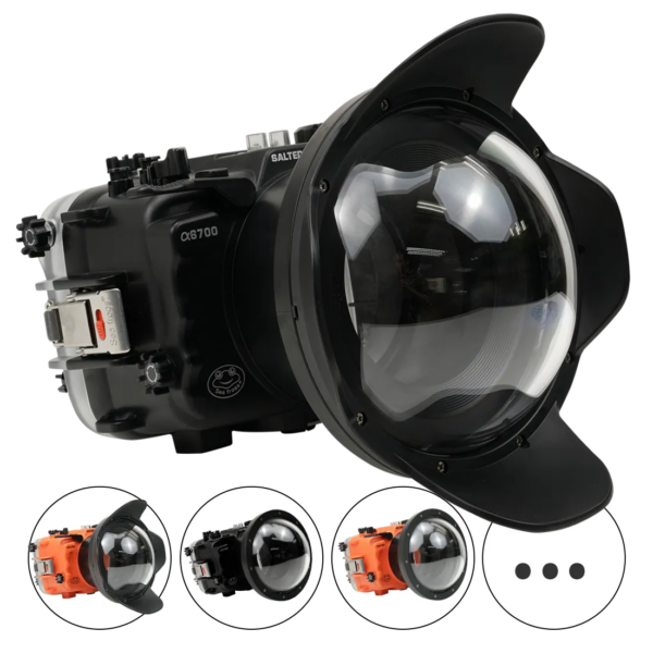 Salted Line Sea Frogs Underwater Camera Housing for Sony A6700 with V10 Dome Port
