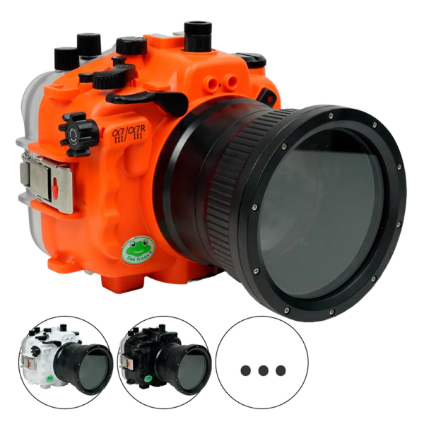 Salted Line Sea Frogs Underwater Camera Housing for Sony A7III/A7RIII with 4'' Glass Flat Port