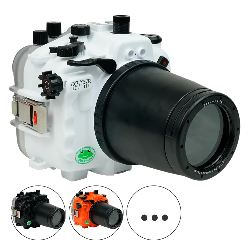 Salted Line Sea Frogs Underwater Camera Housing for Sony A7III/A7RIII with 67mm Thread Glass Flat Port - Image 21