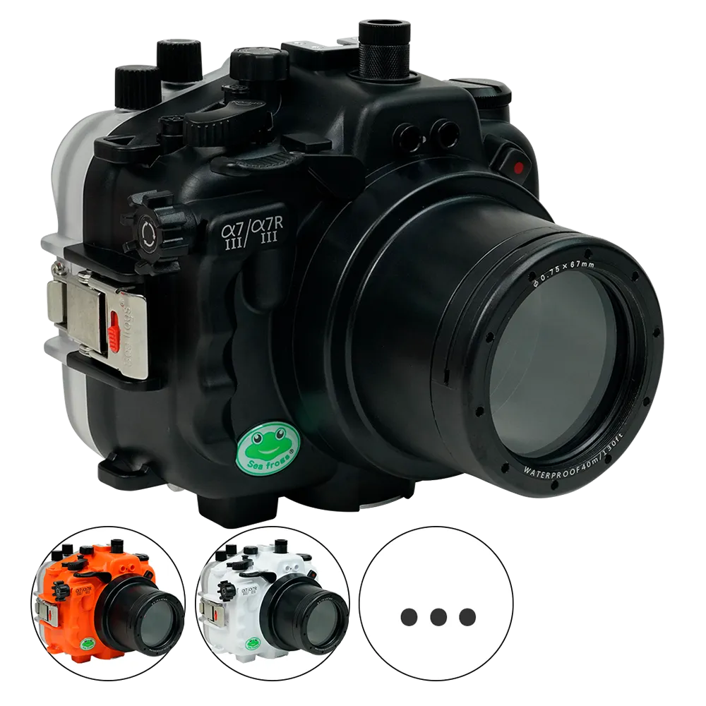 Salted Line Sea Frogs Underwater Camera Housing for Sony A7III/A7RIII with 67mm Thread Glass Flat Port - Image 3