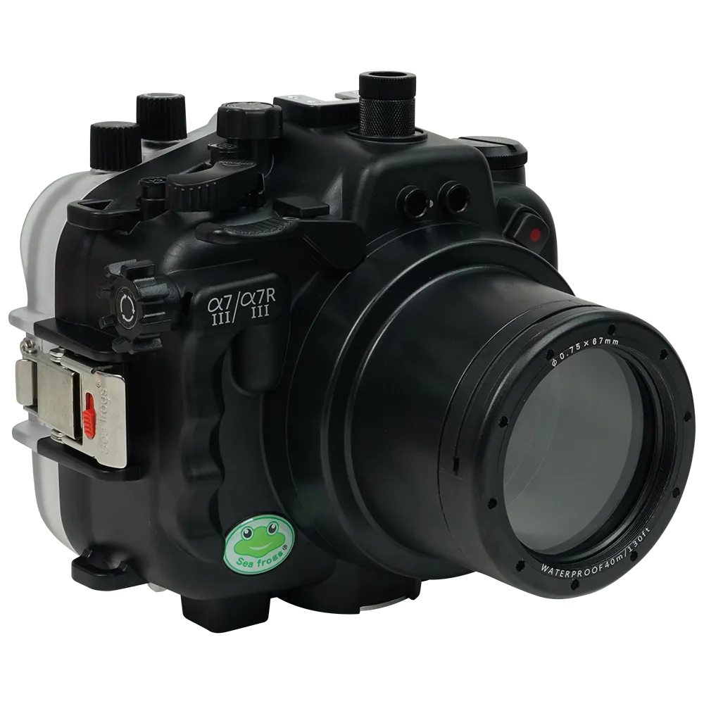 Salted Line Sea Frogs Underwater Camera Housing for Sony A7III/A7RIII with 67mm Thread Glass Flat Port - Image 4