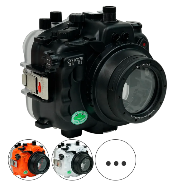 Salted Line Sea Frogs Underwater Camera Housing for Sony A7III/A7RIII with 67mm Thread Glass Flat Port