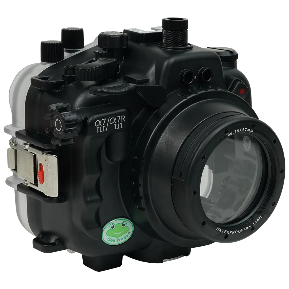 Salted Line Sea Frogs Underwater Camera Housing for Sony A7III/A7RIII with 67mm Thread Glass Flat Port - Image 2