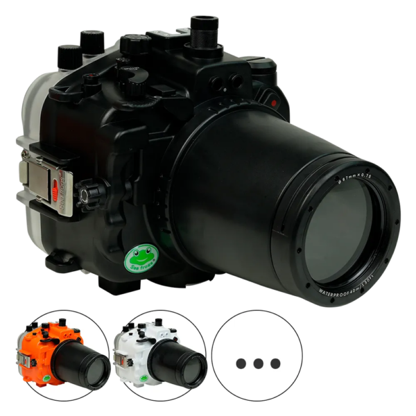 Salted Line Sea Frogs Underwater Camera Housing for Sony A7IV with 67mm Thread Glass Flat Port