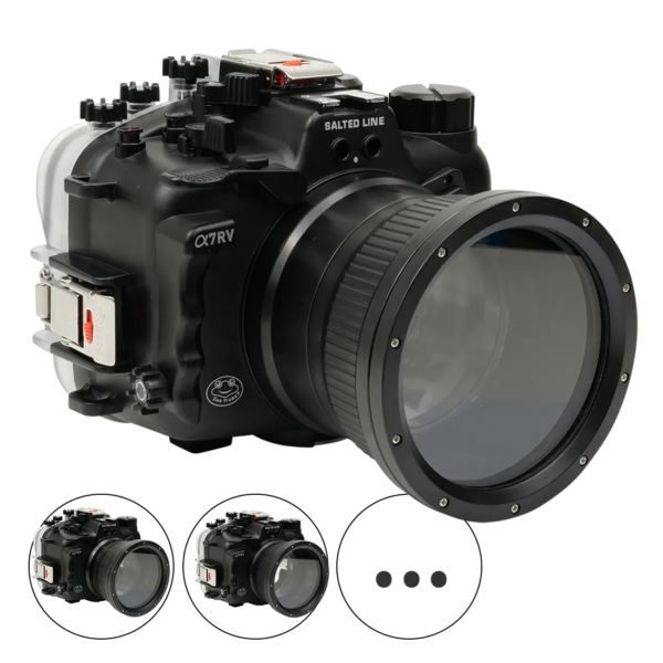 Salted Line Sea Frogs Underwater Camera Housing for Sony A7RV/A7V with 4'' Glass Flat Port