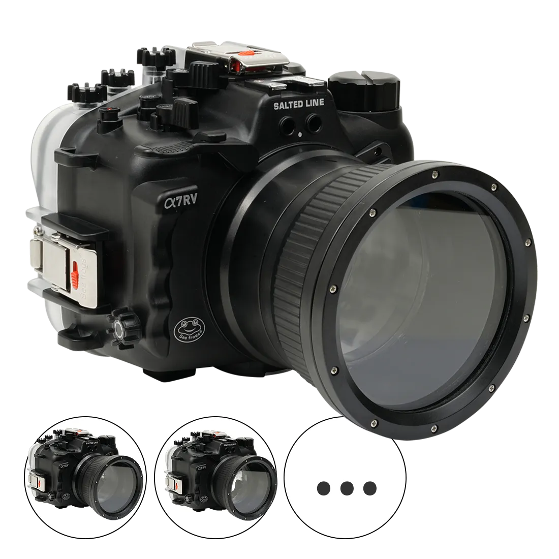 Salted Line Sea Frogs Underwater Camera Housing for Sony A7RV/A7V with 4'' Glass Flat Port