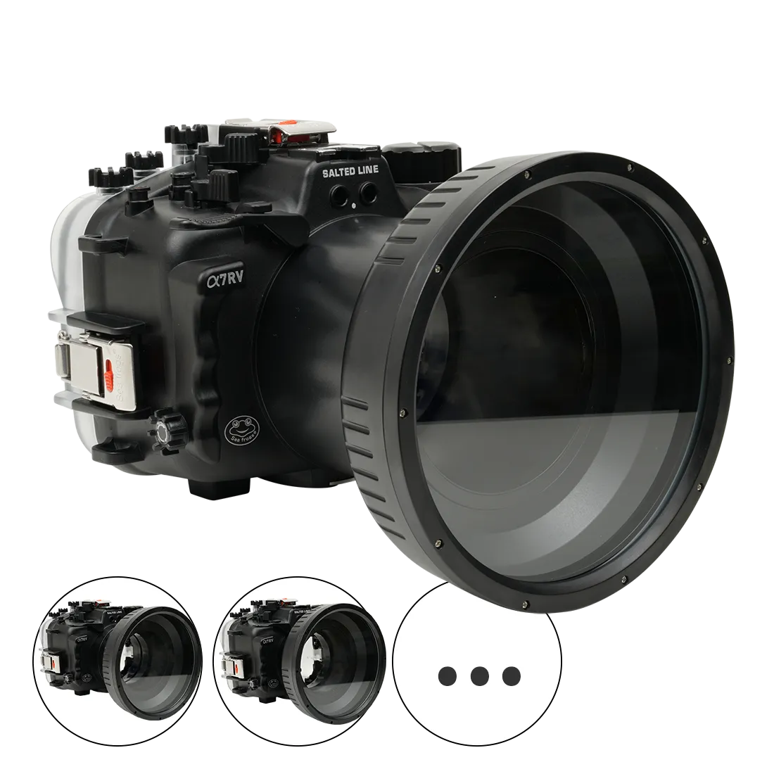 Salted Line Sea Frogs Underwater Camera Housing for Sony A7RV/A7V with 6'' Glass Flat Port