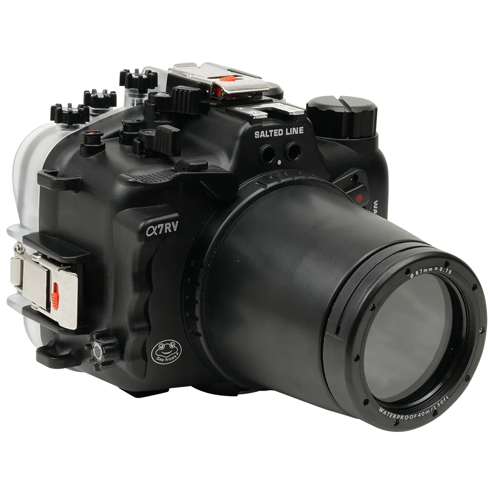Salted Line Sea Frogs Underwater Camera Housing for Sony A7RV/A7V with 67mm Thread Glass Flat Port - Image 5