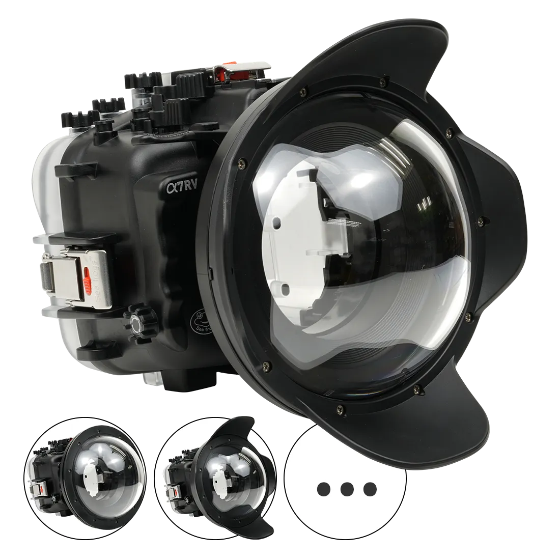 Salted Line Sea Frogs Underwater Camera Housing for Sony A7RV/A7V with V1 Dome Port