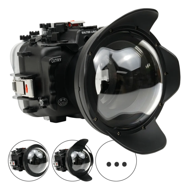 Salted Line Sea Frogs Underwater Camera Housing for Sony A7RV/A7V with V10 Dome Port