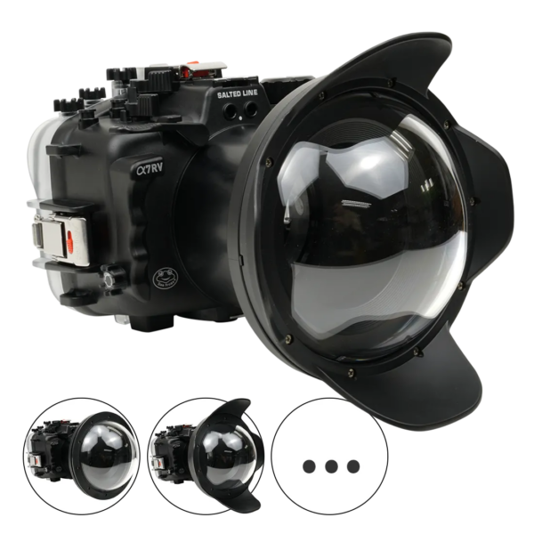 Salted Line Sea Frogs Underwater Camera Housing for Sony A7RV/A7V with V2 Dome Port