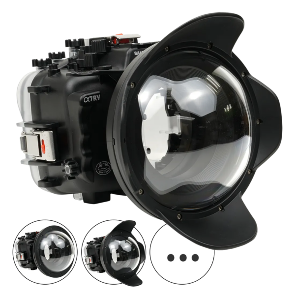 Salted Line Sea Frogs Underwater Camera Housing for Sony A7RV/A7V with V7 Dome Port