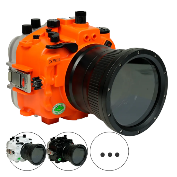 Salted Line Sea Frogs Underwater Camera Housing for Sony A7SIII with 4'' Glass Flat Port