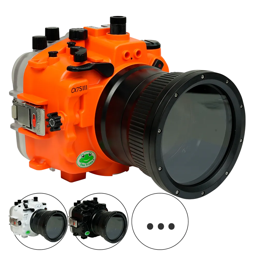 Salted Line Sea Frogs Underwater Camera Housing for Sony A7SIII with 4'' Glass Flat Port