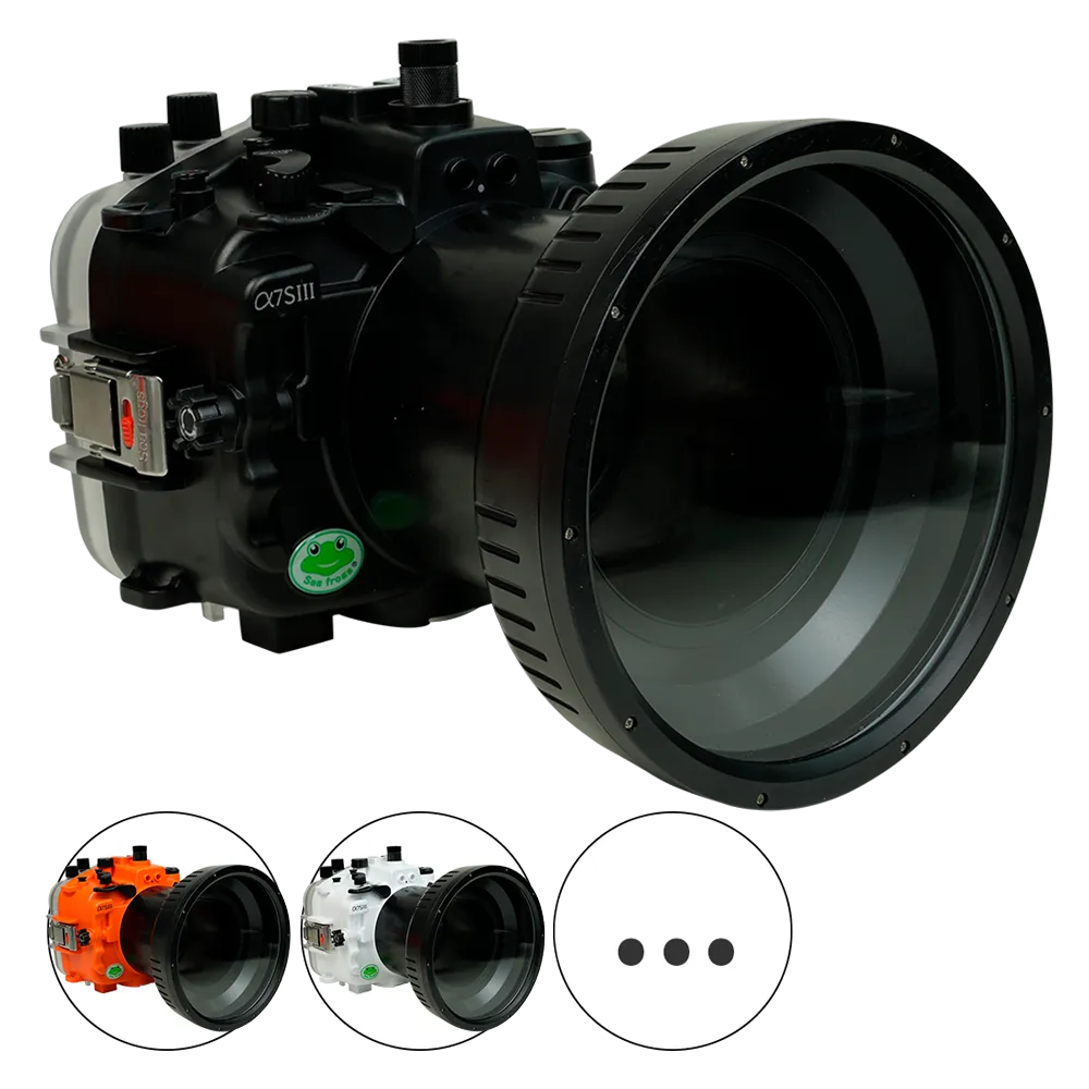 Salted Line Sea Frogs Underwater Camera Housing for Sony A7SIII with 6'' Glass Flat Port - Image 5