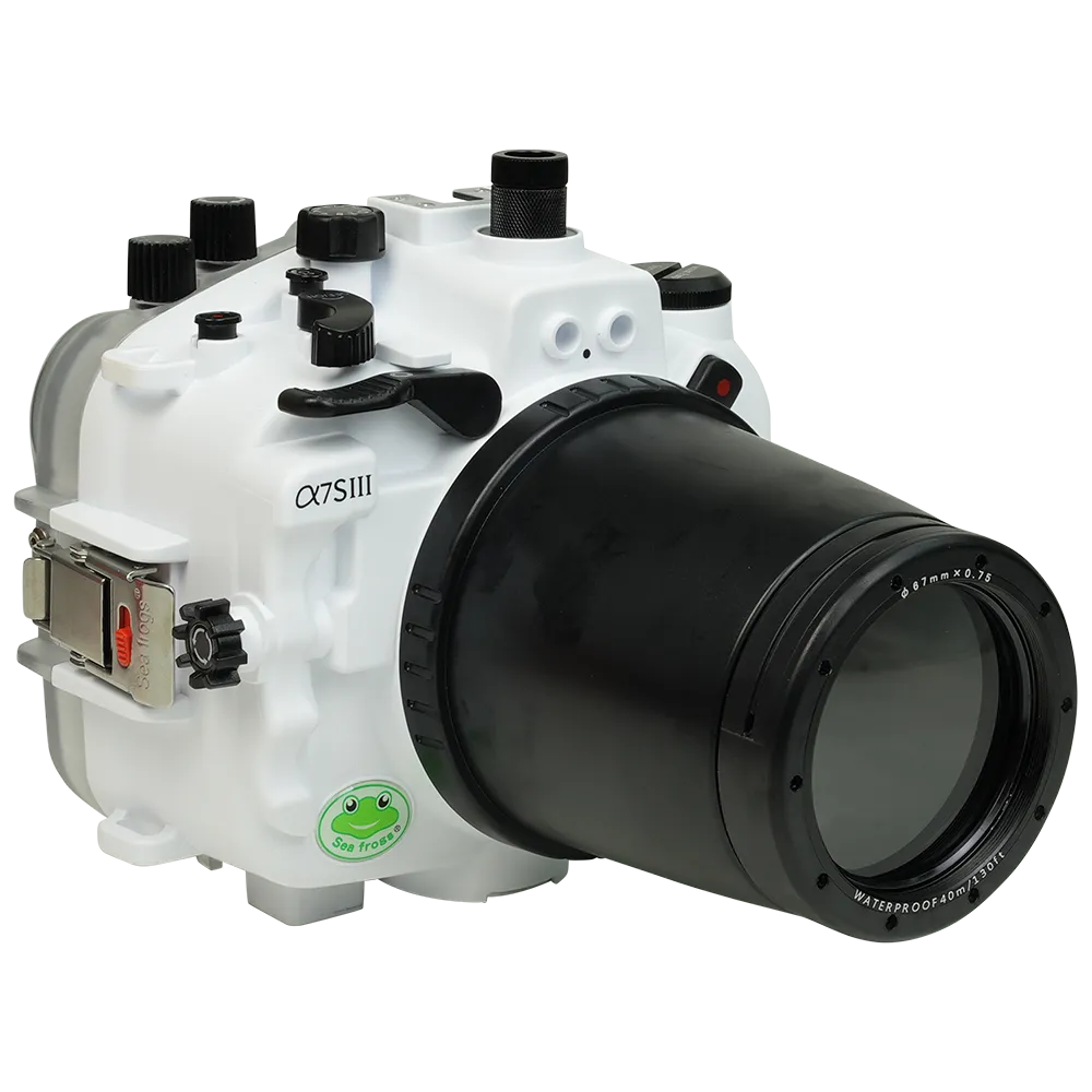 Salted Line Sea Frogs Underwater Camera Housing for Sony A7SIII with 67mm Thread Glass Flat Port - Image 14