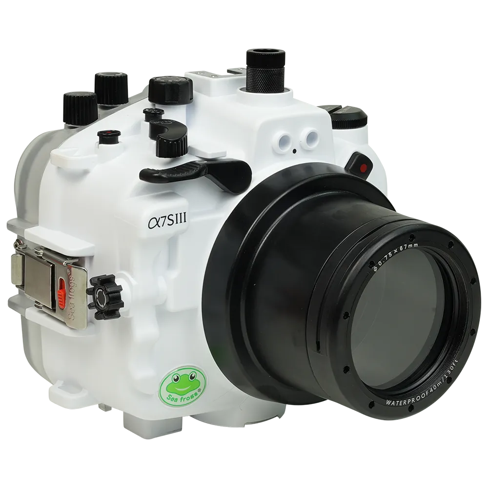 Salted Line Sea Frogs Underwater Camera Housing for Sony A7SIII with 67mm Thread Glass Flat Port - Image 13